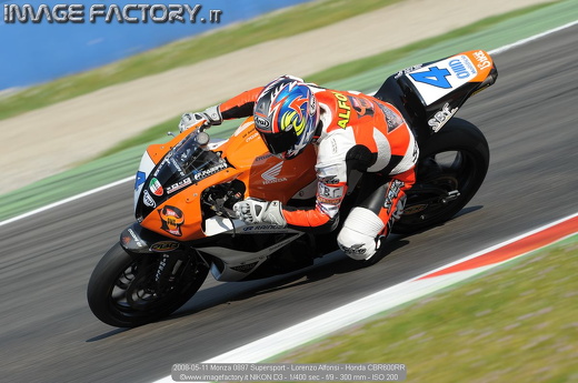2008-05-11 Monza 0897 Supersport - Lorenzo Alfonsi - Honda CBR600RR